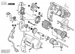 Bosch 0 603 387 003 Psb 500 Percussion Drill 230 V / Eu Spare Parts